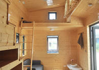 Licht Staal Geprefabriceerd Luxe Uiterst klein Huis op Wielen en 3 Slaapkamer het Micro- Prefabhuis van Eco