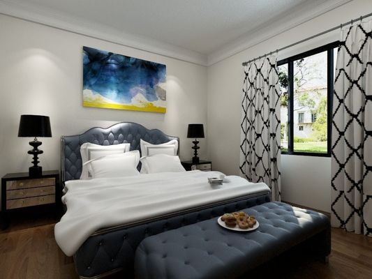 Hurricane Resist Prefabricated Bungalow Single Family Home , Steel Structure Luxury Villa