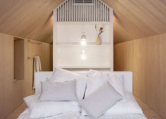 Prefab House Luxury Caibn With Light Steel Frame Modular Home  For Airbnb