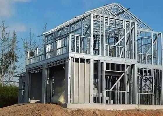 Luxury Prefab House Single Family Home Prefabricated House Luxury 2 Story Customizable Steel House Kits