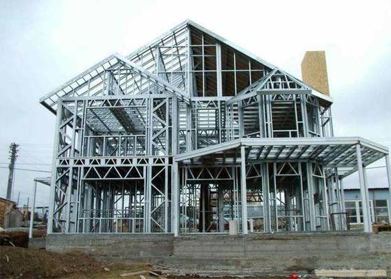 Luxury Prefab House Single Family Home Prefabricated House Luxury 2 Story Customizable Steel House Kits
