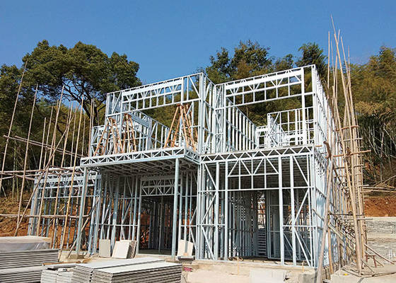 ICC EN-1090 prefabricated light steel Villa / Light Steel Frame Pre Manufactured Homes