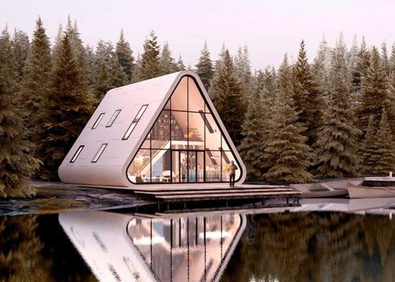 Lichte stalen prefab huis, hotel eenheid, Tiny Home, Dome House, een frame huis
