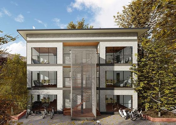 Verplaatsbare Prefab Appartementgebouwen Lichtstalen Frame Huis Kits Met AS/US
