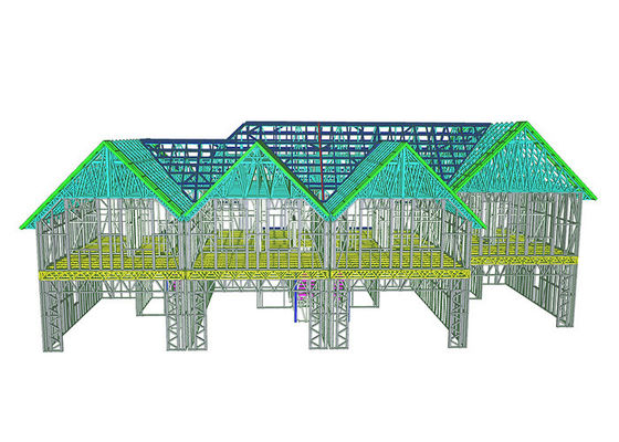 2 verdiepingen prefab appartementengebouw in het VK – modulaire woningbouw met lichte stalen frame