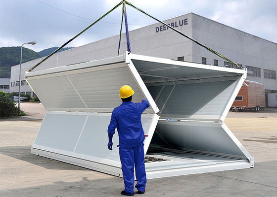 Het goedkope 20FT 40FT Prefab Vouwbare Vlakke Huis van de Pak Modulaire Vouwende Container als Noodsituatieloods