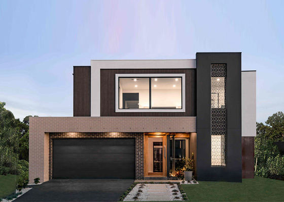 Residentiële lichtmetalen staalframe: moderne geprefabriceerde oplossingen 2 laag villa ISO 9001