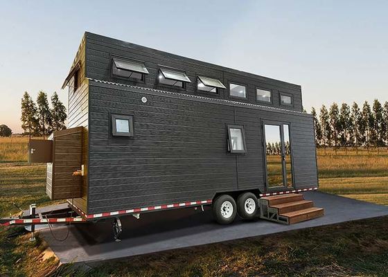 Prefabriceerde Lichtstalen Structuur Tiny House Op Wielen | Stacaravans Te Koop