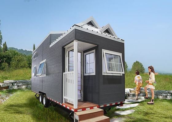 Modulair geprefabriceerd klein huis op wielen van licht staal: innovatief ontwerp met NAS/AS
