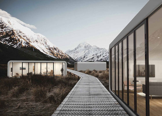 Prefab licht staal raam huis van hotel eenheden lodges met Palafitos Overwater bungalows