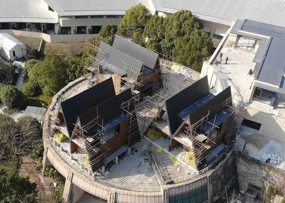 Prefabricated Modular Home Houten ontwerp Cyclone resistent Bungalow Kit Huis Snelle bouw