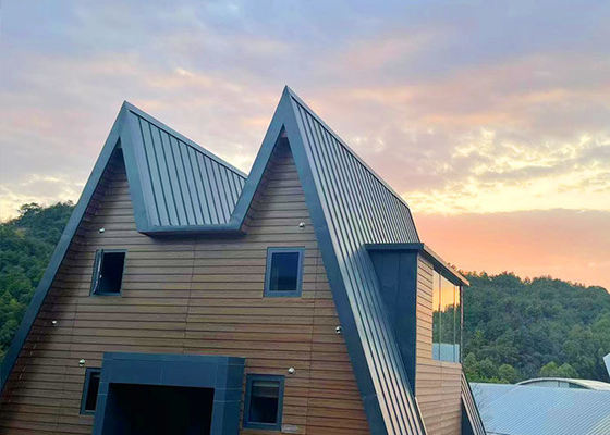 Prefabricated Cabins Lodges Met Hot Tubs Lichte staal Framing Prachtig Houten Huis Resort Bunglalow