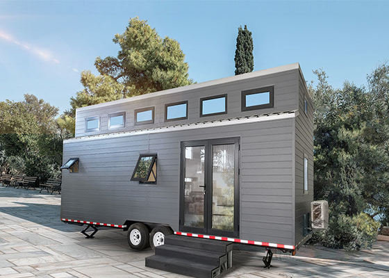 Lichtgewicht modulair huis Prefabricate huizen met lichte staalstructuur Tiny House On Wheels