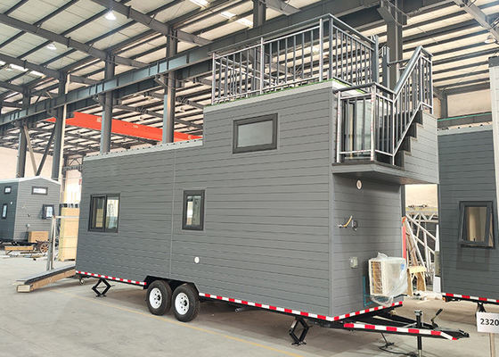 ICC-ES Modulair Huis Prefab Tiny House op Wielen met Lichtgewicht Stalen Frame