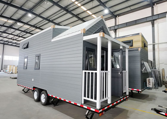 EU/AU/USA Standard licht staal frame Prefab huizen camper op wielen met 3 slaapkamers
