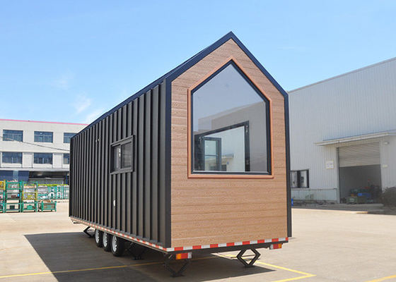Europese modulaire woning Voorgefabriceerde kleine huizen op wielen klaar voor verzending Gebouwd door DeepBlue Smarthouse