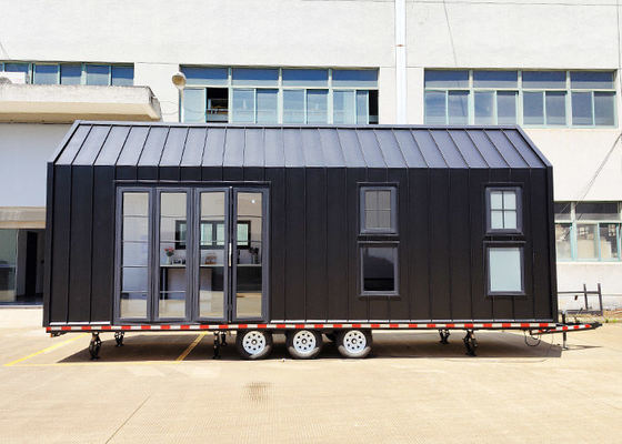 US/AS Modulair Huis Prefab Tiny House Kit Met Trailer Voor Camping/Resort