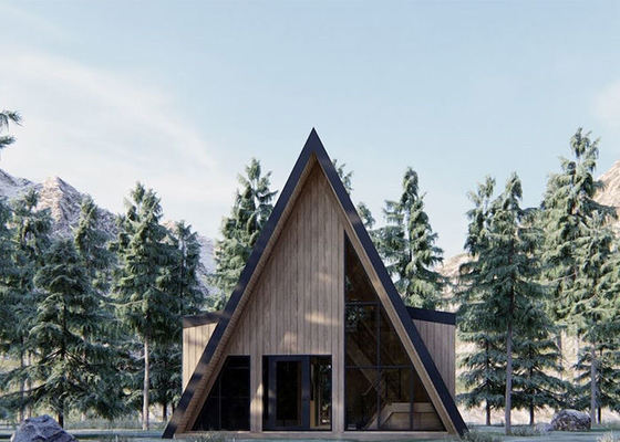 Custom Fast Prefabricated Hotel Een frame hut met staal structuur