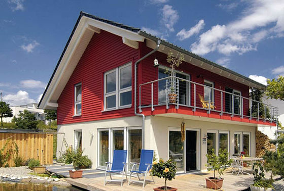 Luxe prefab staalconstructie villa modulaire huizen met lichtmetalen staalframe