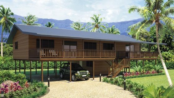 Duurzame Houten Strandbungalows: Lichtstalen Frame voor Modern Vakantieplezier