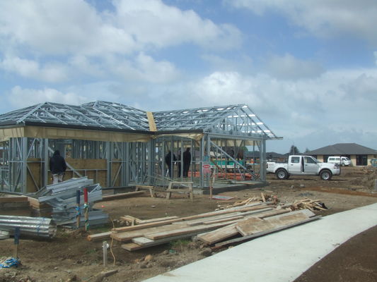 Duurzaam geprefabriceerd huis, professionele ontwerp van licht staal raam huizen voor Australië