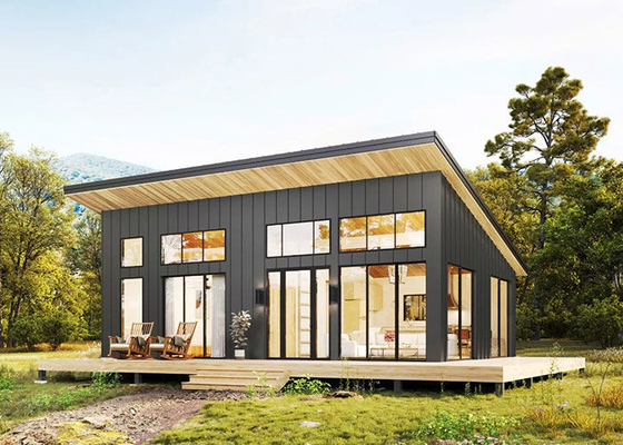 NS/AS Prefab strandhuis Houten bungalow Prefab wooncompleet met 3 slaapkamers