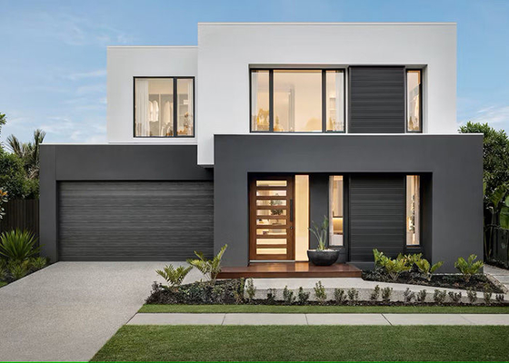 AU-standaard Luxe Modulaire Prefab Villa 3 Slaapkamer Villa Lichte Staal Frame House Kit