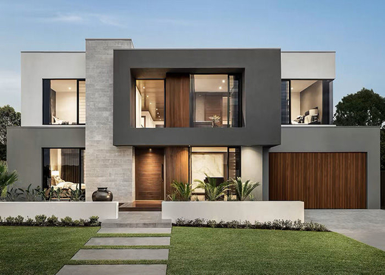 Luxe modulaire prefab villa ∙ 3 slaapkamers licht staal frame house kit NS/AS Standard