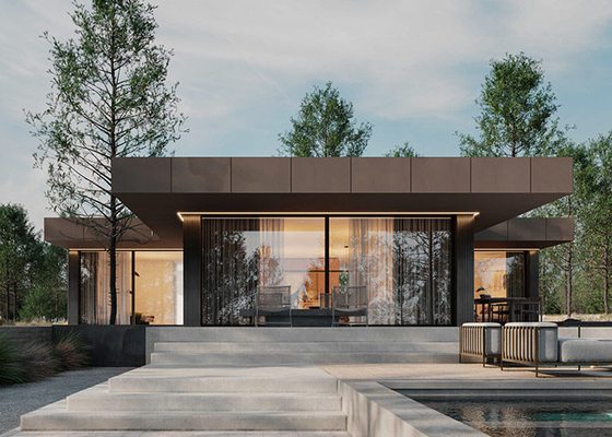 Luxe 4 slaapkamer prefab villa prefab huis met licht staal frame huis ktis