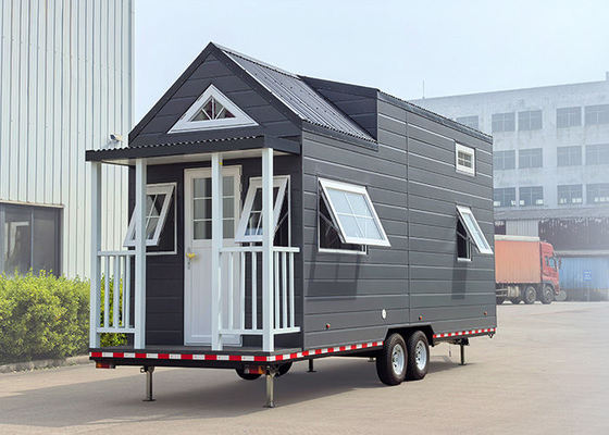 Mini-trailerhuizen kleine huizen op wielen met slaapkamer badkamer