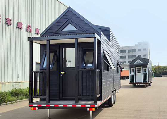 Uitbreidbaar mobiel Huisje op wielen Prefab 2 slaapkamer hut Klaargemaakte container