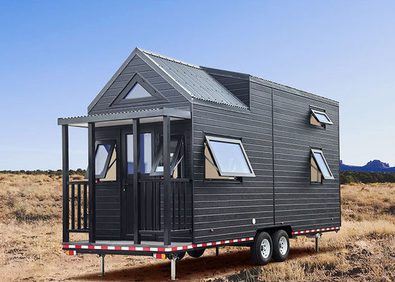 Uitbreidbaar mobiel Huisje op wielen Prefab 2 slaapkamer hut Klaargemaakte container