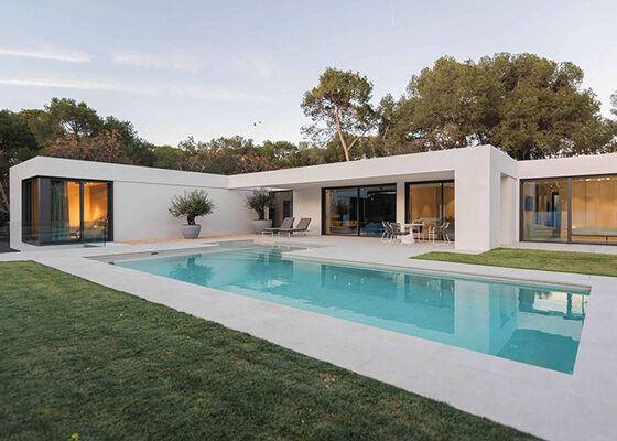 Prefabriceerde eengezinswoning met zwembad & bouwpakketten voor lichtgewicht stalen framehuizen