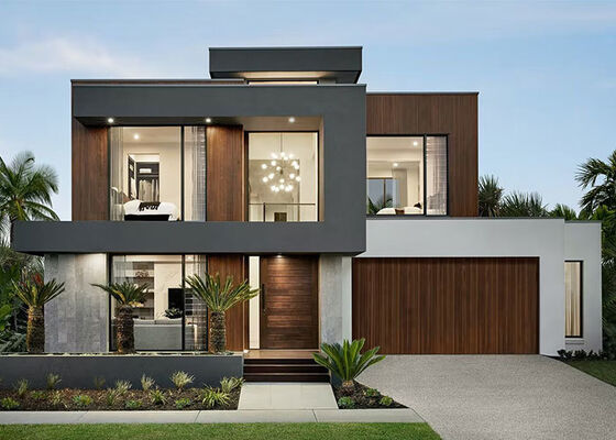 2-Verdiepingen luxe villa prefab huis paneelsysteem gebouwd met licht stalen frame woning