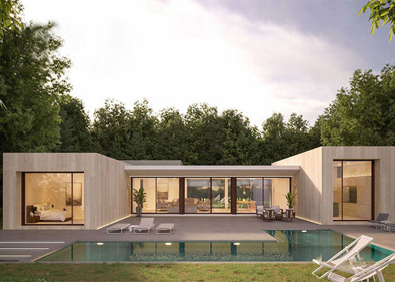 Australische standaard geprefabriceerd lichtstaal frame modulair huis China panelized systeem