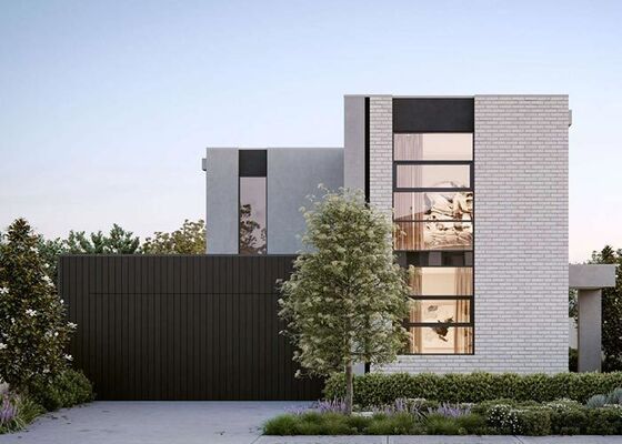 Standaard prefab eengezinswoning in Amerikaanse stijl met lichtstalen huis