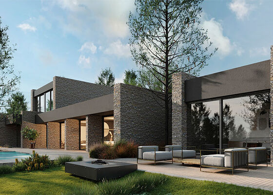 ICC-ES-certificering Luxe Twee verdiepingen Modulair Huis Modern Mobiele Prefab Light Stee kits