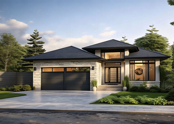 AS/US Standard Light Steel Villa. Prefab Luxury Mansion Eengezinswoning.