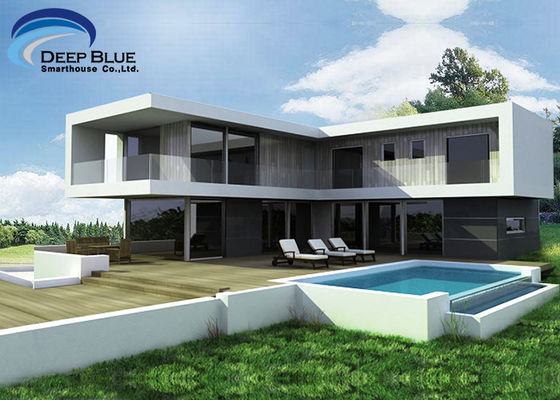 Koudgevormd staal Structurele lichtstaal frame Prefab Villa Moderne design huizen