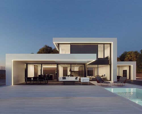 As/Us modulair prefab luxe villahuis met licht stalen frame voor modern gezinsleven