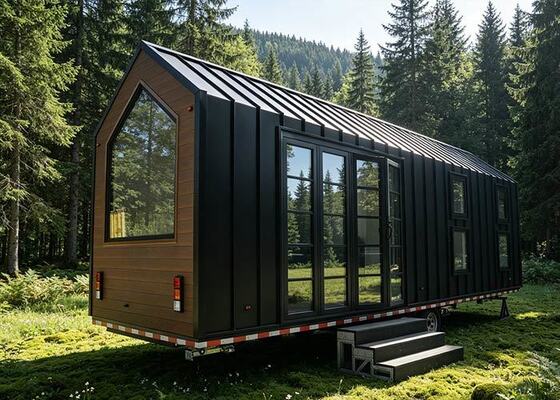 Luxury Prefab Tiny House On Wheels| Ready To Ship Modern Compact Living A-Frame Cabin
