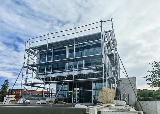 Luxe prefab eengezinswoning met licht stalen frame, geïnspireerd op de Middellandse Zee, Kroatië