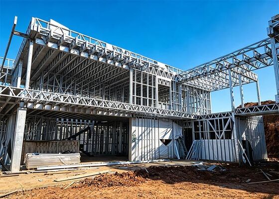 2 Storey Luxury Single Family Home Prefabricated Modern Luxury Residence Duplex LGS Home Kit Homes