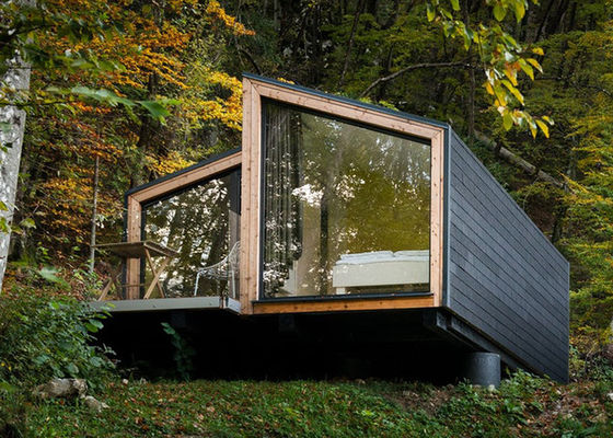 Hoogwaardige verbonden modulaire huizen -- staalframe prefab huizen met aluminium schuifdeuren