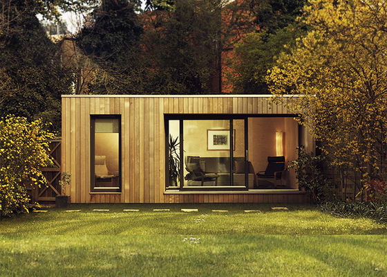 AS / NZS Lgs Framing Prefab Garden Studio Houten Huis Kit Met WPC Wandbekleding