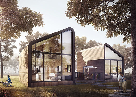 Moderne Design Prefab Licht Stalen Huis Villa Voor Vakantie Stalen Huis Kits Resort Hotel Maatwerk Huis
