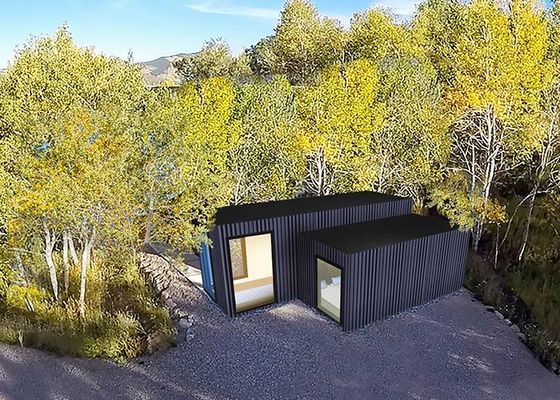 Hoogwaardig geprefabriceerd sandwichpaneelhuis staalconstructie geprefabriceerde hotelruimte