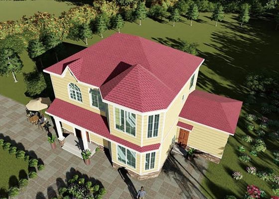 ALC Panel Recyclebaar Groen Prefab Huizen Aanpasbaar Lichte Gauge Staal Prefab Villa