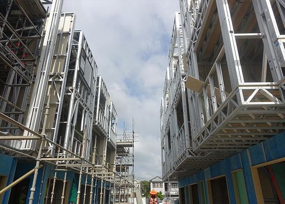 Light Gauge Steel Framing House Structure , Quick Installation Prefab House Villa Townhouse