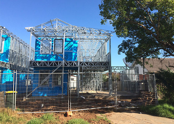 White Color Modern Economic Prefab Light Steel House DEEPBLUE Steel Framing